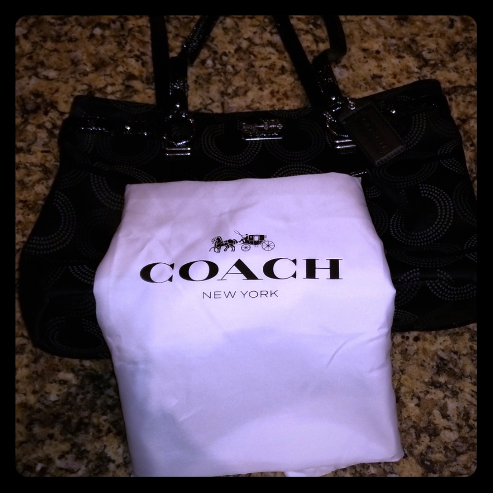 Black coach purse
